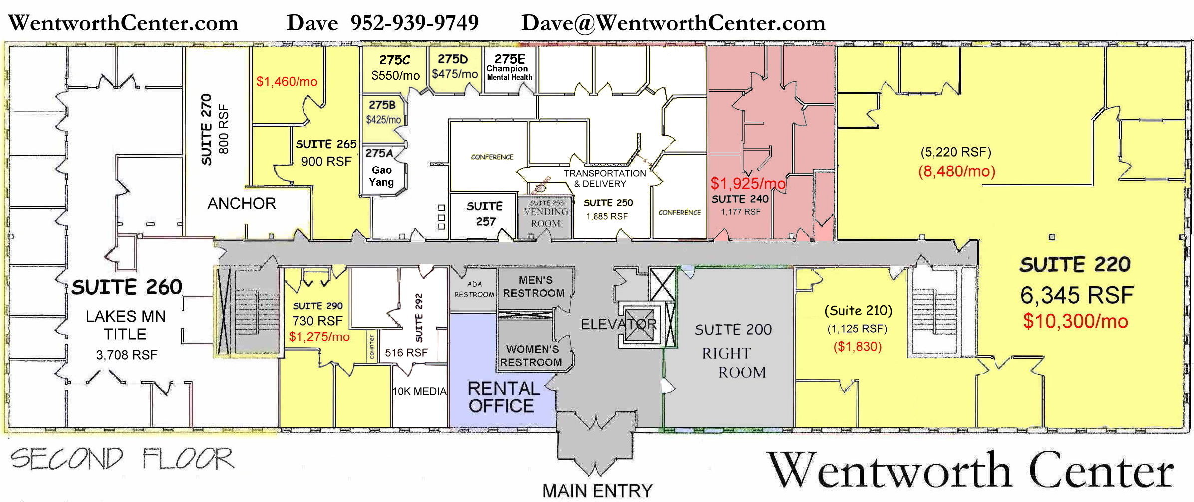 image of office space for rent west st. paul